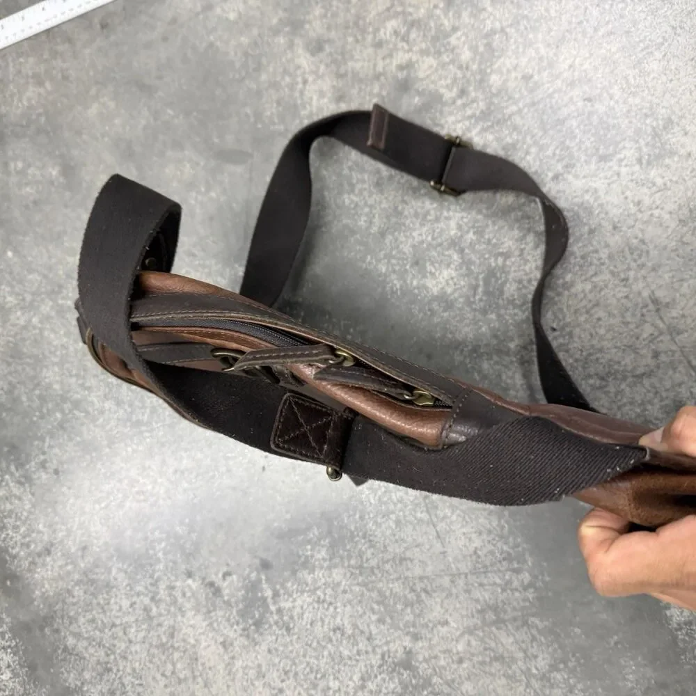 Vintage Fossil Leather Backpack